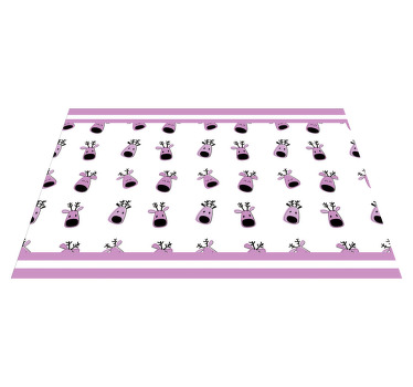 Pembe geyik noel desenli placemats - TenStickers