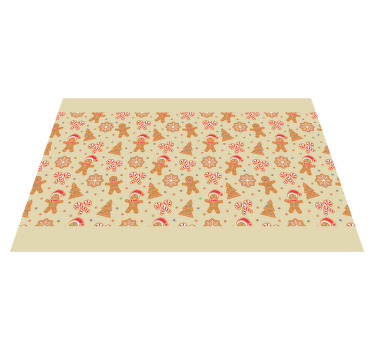Zencefilli kurabiye noel baba noel placemats - TenStickers