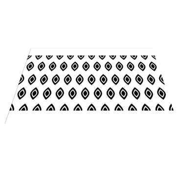 Geometric pattern black and white placemats - TenStickers