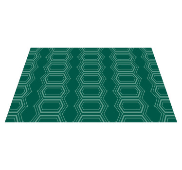 Geometriska gröna cirkelmönster vinyl bordstabletter - Tenstickers