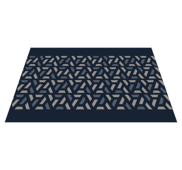 σουπλά βινυλίου γεωμετρικά μπλε και γκρι - TenStickers