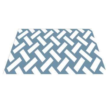 Vinylové prestieranie s geometrickým modrým štvorcovým vzorom - Tenstickers