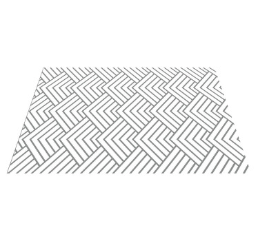 Set de table en sticker à sticker géométrique triangle blanc - TenStickers