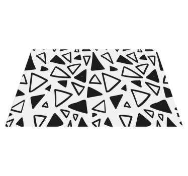 Geometrisk triangel pa vinyl bordstabletter - Tenstickers
