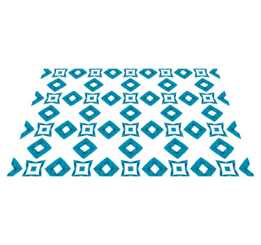 Geometric blue diamond  design vnyl placemats - TenStickers