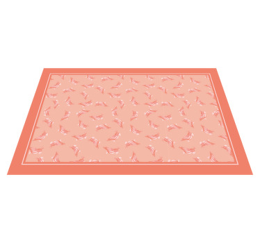 Roza pogrinjki z vzorcem ptic - TenStickers