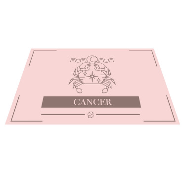 Mantel individual signo zodiacal Cancer rosa - TenVinilo