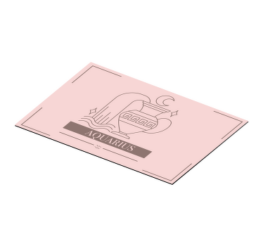 Platzset Spruch wassermann sternzeichen symbol - TenStickers