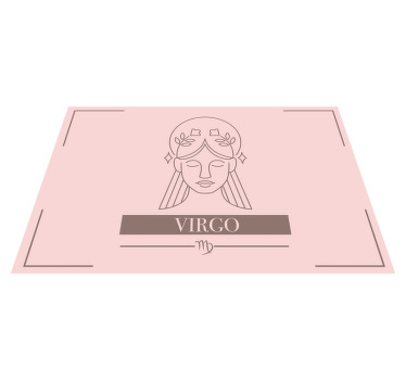 Mantel individual signo zodiacal Virgo rosa - TenVinilo