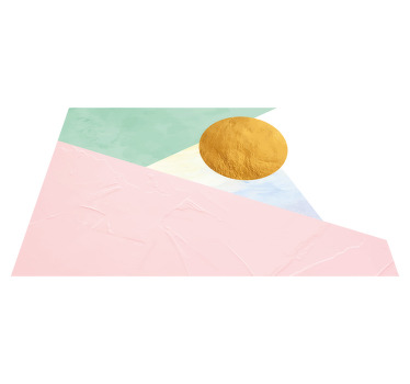 柔和的几何三角形优雅的餐垫 - TenStickers