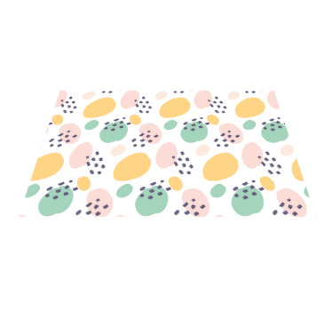 Mantel individual elegante Pastel formas de vinilo pared - TenVinilo