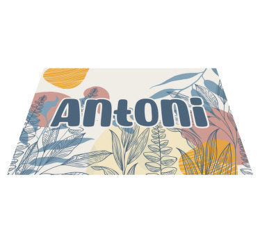 Stílusos névtervezés tányéralátétek eredeti - TenStickers