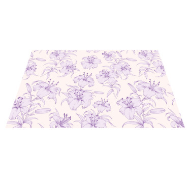Blooming lilies floral design original placemat - TenStickers