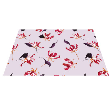 Podkładka na stół nowoczesna czerwona lilia - TenStickers