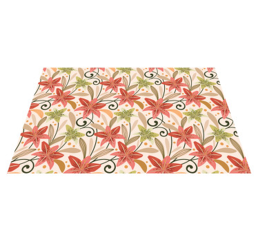 Individual original mesa elemento floral vibrante - TenVinilo