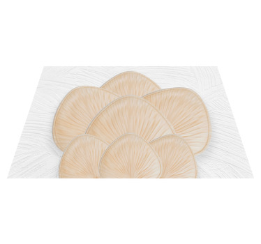 "Boho" natural flower textured placemats - TenStickers