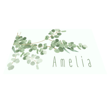 "Boho" leaves pattern original placemats - TenStickers