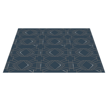 Blue geometric contemporary style placemats - TenStickers