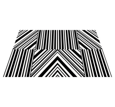 大都会风格的黑色斑马纹餐垫 - TenStickers