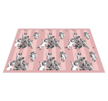 Fransk vintage bordstabletter med avskalat mönster - Tenstickers