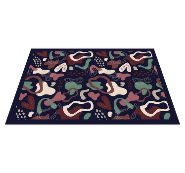 αφηρημένη τέχνη κόκκινο και πράσινο μοτίβο σουπλά - TenStickers