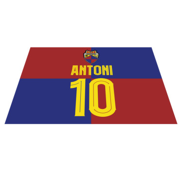 Mantel individual personalizable nombre y número - CE Mercantil - TenVinilo