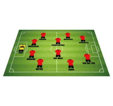 Placemat EK voetbal Belgie 1980 - TenStickers