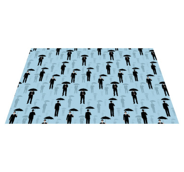 Golconde patroon placemat surrealisme - TenStickers