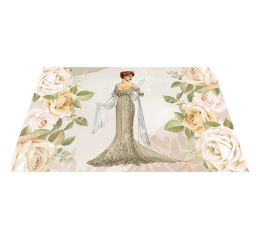 Set de table rectangulaire motif belle époque - TenStickers