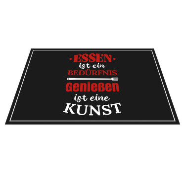 Tischset rechteckig Essen ist ein Bedürfnis - TenStickers