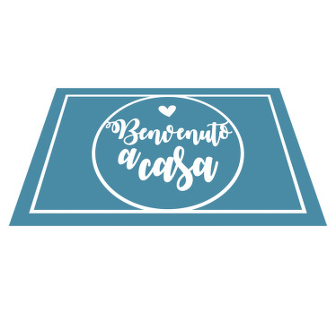 Tovaglietta personalizzata benvenuto a casa - TenStickers