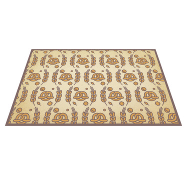 Tischset rechteckig Brezel Design - TenStickers