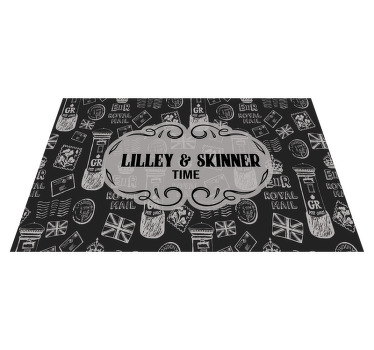 Cockney Food quote placemats - TenStickers