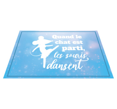 Set de table design citation les souris - TenStickers