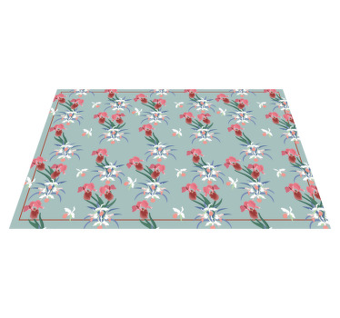 Set de table rectangulaire motif orchidées - TenStickers