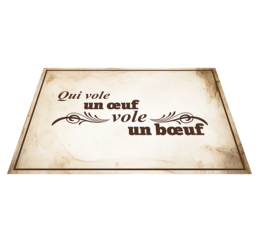 Set de table expression française vole un œuf - TenStickers