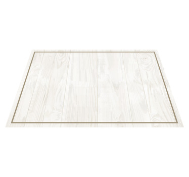 Mantel individual rectangular Madera blanca - TenVinilo