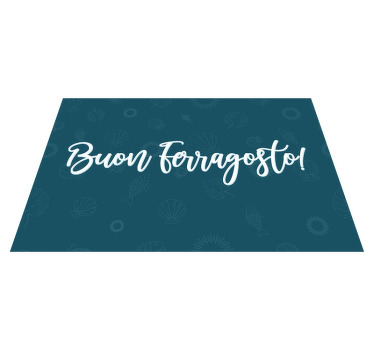 Tovaglietta rettangolare buon ferragosto - TenStickers