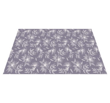 Lilac floral textured placemats - TenStickers