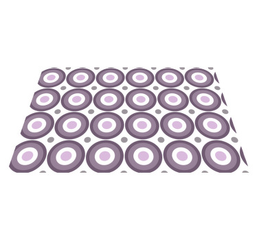 Lilac 70s Style textured placemats - TenStickers