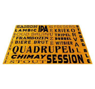 Vinyl placemat special bier - TenStickers