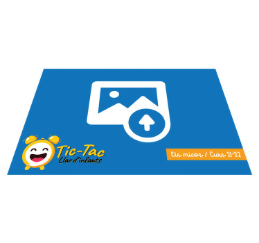 Mantel individual personalizable TIc-Tac Llar d'infants - TenVinilo