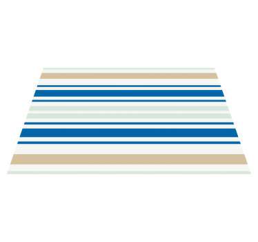 Mantel individual a rayas estilo mediterráneo - TenVinilo