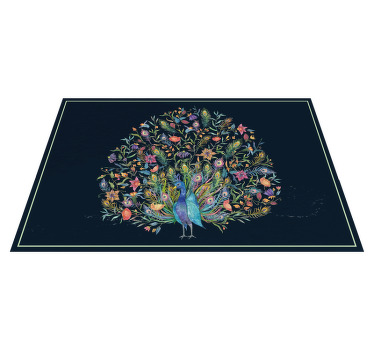 Watercolour peacock original table placemats - TenStickers