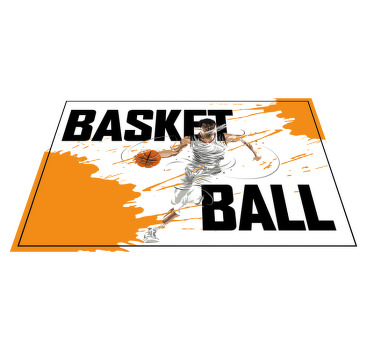 Set de table original avec un basketteur qui joue - TenStickers