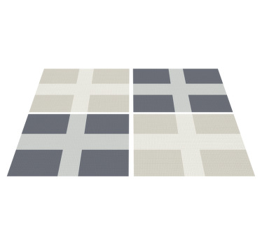 Set de table drapeau moderne style tricot - TenStickers