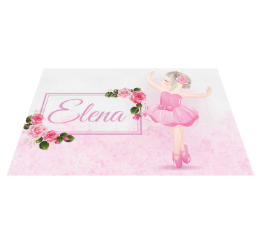 Mantel individual personalizable bailarín de ballet - TenVinilo