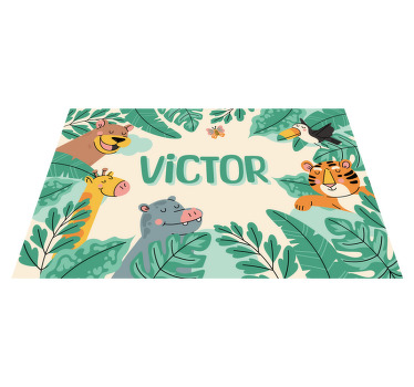 jungle animals Personalised placemats - TenStickers
