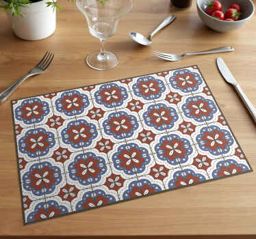 Individuais de mesa originais hidráulica vermelha - TenStickers