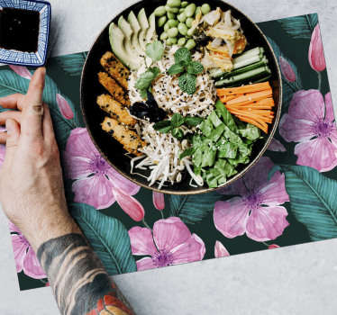 Manteles individuales originales flores grandes - TenVinilo